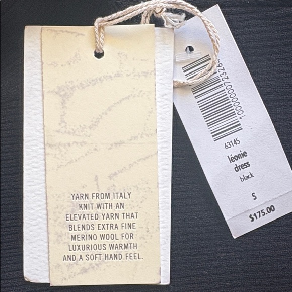 Wilfred Free Off the shoulder Wool Dress Black (NWT, Size Small) - Picture 6 of 8